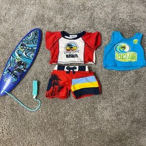 Build-A-Bear Surfer Set W extra T-shirt